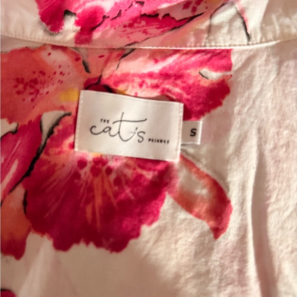 The Cats Pajamas Dragonflies & Floral Toile Pajama Set Size Small - Picture 6 of 7